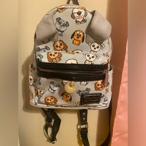 Light Blue Dogs of Disney Loungefly mini backpack